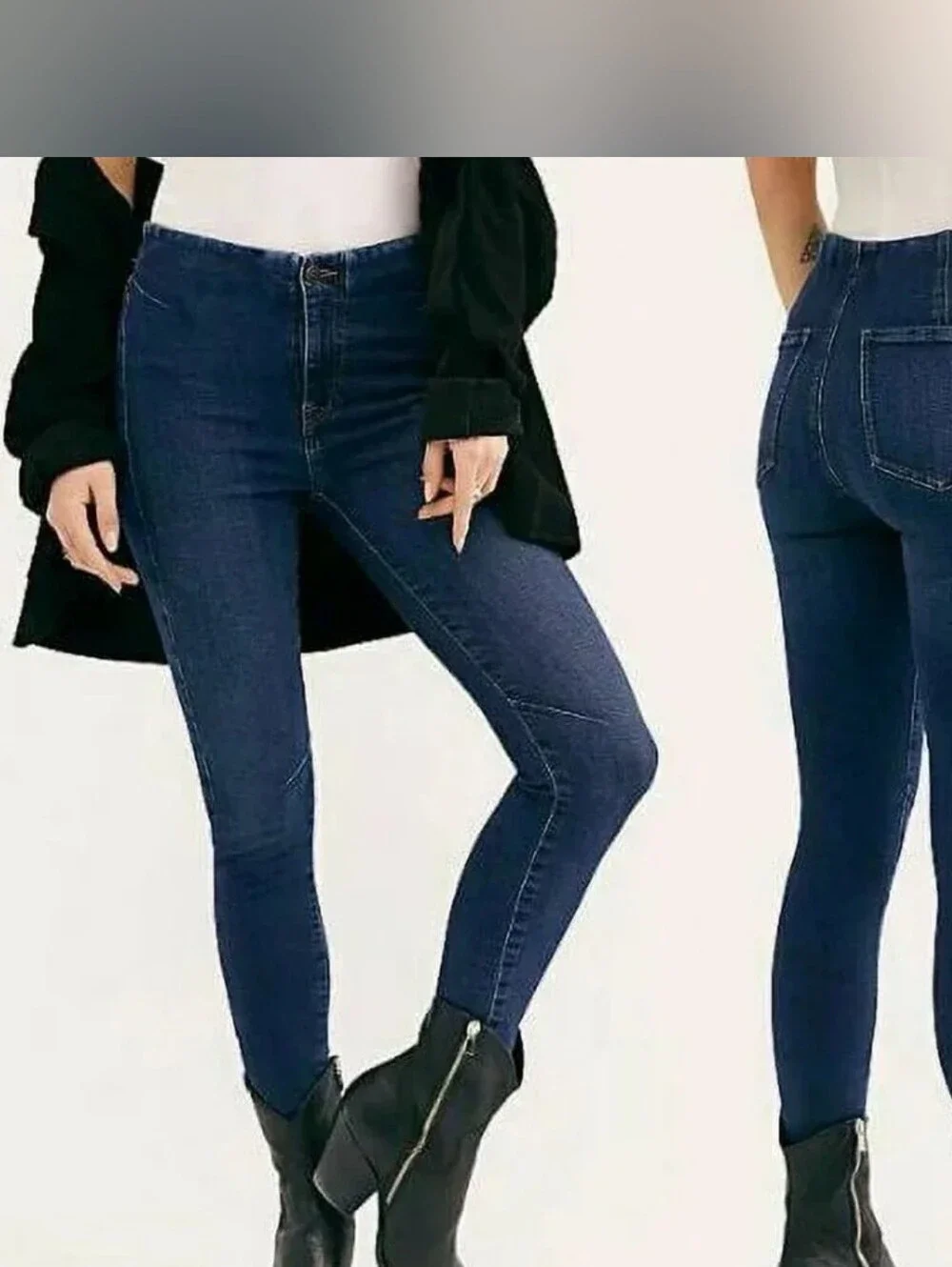 Free People Miles Away High Waist Crop Skinny Jeans in Feels like Sunshine 30